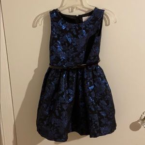 Black and Blue Formal Girls Dress